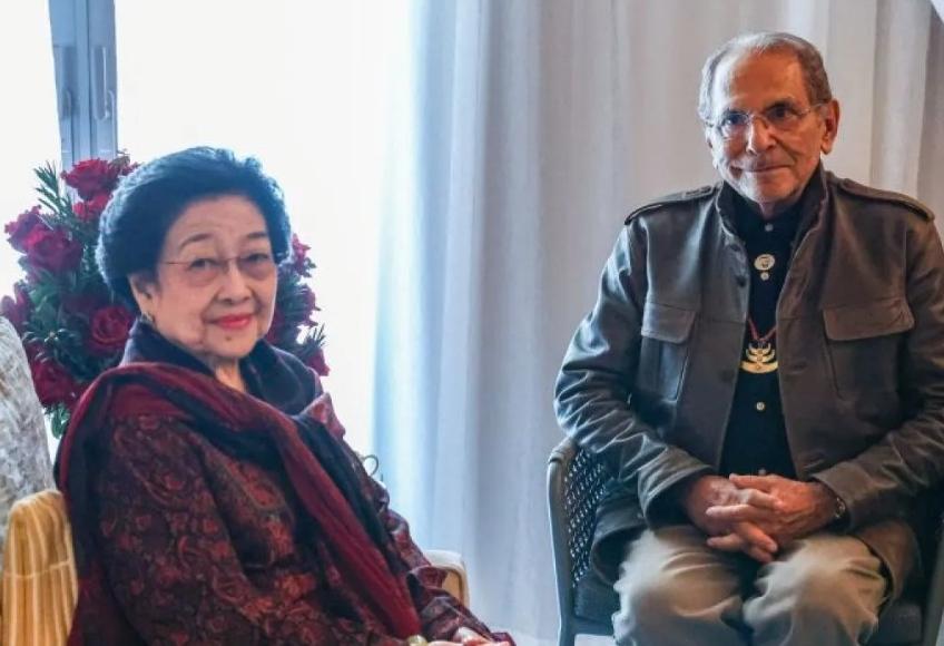 Prezidente Repúblika Indonézia ba dala lima no Prezidente Partidu PDI-P, Megawati Soekarnoputri, hasoru malu ho Prezidente Timor Leste Ramos Horta iha Abu Dhabi, Emiradus Árabes Unidus. (PDIP)